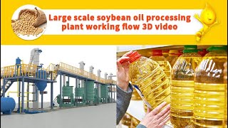 Soybean oil processing plant 3D video [upl. by Barthel]