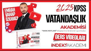 36 2025 KPSS  Vatandaşlık  Yargı  1 Türk Hukukunda Yargı Teşkilatı  Emrah Vahap Özkaraca [upl. by Suoicerpal]