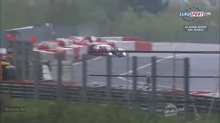 Peugeot 908 Eau Rouge  Raidillon Crash  1000 KM Of Spa 2010 [upl. by Pogue]