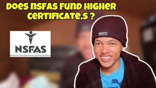 Does Nsfas offer funding for higher certificates [upl. by Norat]