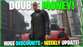 2000000 CONTRACT amp DLC NEWS GTA ONLINE WEEKLY UPDATE  DOUBLE MONEY amp LOTS OF DISCOUNTS [upl. by Ettelrac]