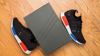 Adidas 2017 OG NMD R1 PK Primeknit rerelease Review and On Feet [upl. by Tade]