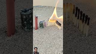 🤔💯Matchstick Amazing Cracker experiment  Diwali cracker testing 2023 2024 🥳🔥shorts​ crackers​ [upl. by Brace]