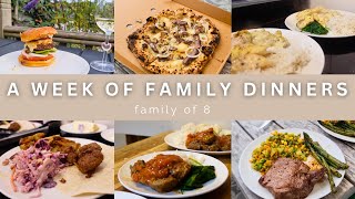 WEEK 61 FAMILY DINNERS OF THE WEEK  family of eight evening meal ideas meal plan🍝🥙 [upl. by Sivatco101]