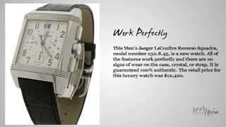 Jaeger LeCoultre Reverso Squadra 230845 Chronograph Watch [upl. by Lativa]