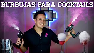 BURBUJAS PARA COCKTAILS  FLAVOUR BLASTER  TUTORIAL [upl. by Darra]