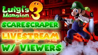 HALLOWEEN SPECIAL Luigis Mansion 3 Scarescraper Online wViewers [upl. by Valer]