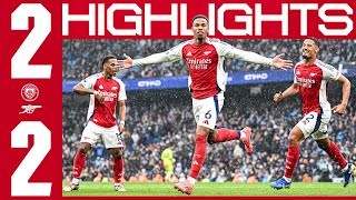 A HARDFOUGHT POINT IN MANCHESTER 👊  HIGHLIGHTS  Manchester City v Arsenal 22  Premier League [upl. by Brok]