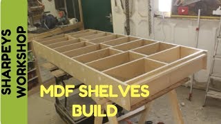 Building a Shelving unit with mdf [upl. by Surat]