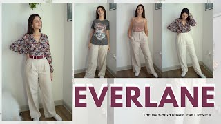 Everlane  The WayHigh Drape Pants  Theatrical Romantic [upl. by Sualkcin]