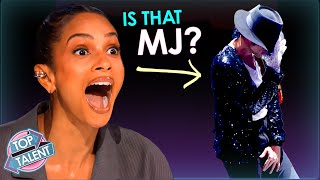 Top 5 BEST Michael Jackson Impersonators SURPRISE [upl. by Refinnaej]