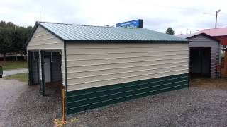 Scotts Carports Vertical Style Roof for your metal garage or carport [upl. by Sikes]