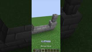 how to build a simple spruce fence in minecraft update 121 shorts [upl. by Nonnahc]