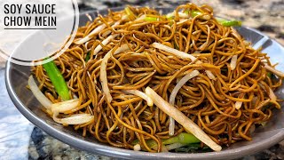 Cantonese Soy Sauce Chow Mein Super Easy Stir Fried Noodle Better Than Take Out 豉油王炒麵 [upl. by Arahc]