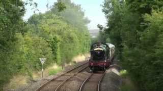 UK  GWR Hall heads The Shakespeare Express 9th August 2015 [upl. by Ardnuahc]