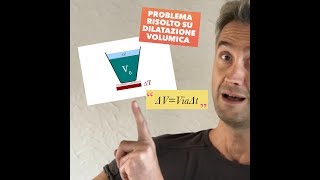 LEZIONE DI FISICA problema risolto DILATAZIONE TERMICA DILATAZIONE LINEARE DILATAZIONE VOLUMICA [upl. by Nevuer]