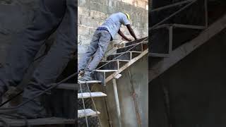 Ferraillage escalier en béton crémaillère senegal construction chantier gueyebtpservices [upl. by Lorola202]