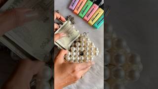 DIY Pearl Bag😱 crafteraditi diy youtubeshorts shorts youtubepartner PearlBag CrafterAditi [upl. by Essenaj]