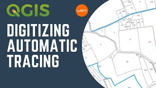 QGIS  How to use the automatic tracing when digitizing [upl. by Aurelie]