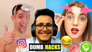 I Found the Funniest Life Hacks and Actually Tried Them [upl. by Sedecram328]