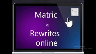 Matric and Rewrites online [upl. by Tammy142]