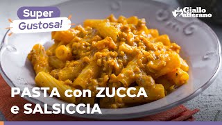 PASTA con ZUCCA e SALSICCIA facile veloce e saporita 🧡🍴😋 [upl. by El]