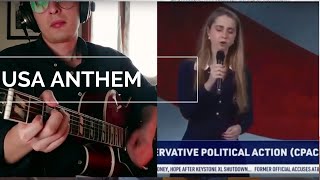 CPAC 2021 National Anthem on guitar [upl. by Stryker]