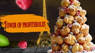 How to make profiteroles and a tower of them [upl. by Leifeste]