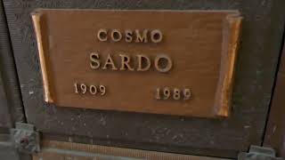 Actor Cosmo Sardo GraveNiche Hollywood Forever Cemetery Los Angeles California USA May 1 2023 [upl. by Ainwat148]