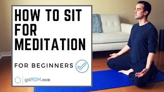 How To Sit For Meditation with Perfect Posture [upl. by Hajar562]