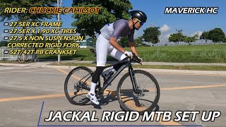 52T42T RB Crankset sa JACKAL Rigid MTB ni Chuckie CahilsotUPDATED BIKECHECK [upl. by Yelssew]