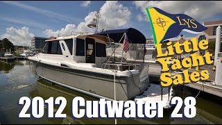 SOLD 2012 cutwater 28 for sale at Little Yacht Sales Kemah Texas [upl. by Asyram]