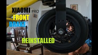 XIAOMI PRO FRONT BRAKE FIT IN DIY [upl. by Sloatman]