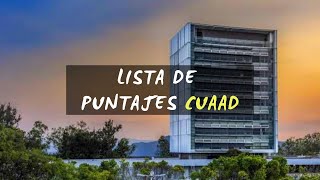 LISTA de PUNTAJES para CARRERAS del CUAAD Universidad de Guadalajara UDG I Dan ROD 📝🎭 [upl. by Ennelram]