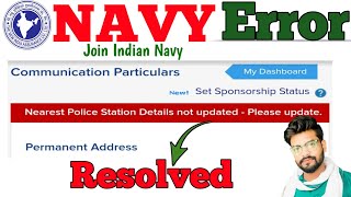 Join Indian Navy Registration Problem  Agniveer Navy Online Registration Problem  Indian Navy ✅ [upl. by Uase]