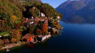 Lugano Lake  Albogasio San Mamete Porlezza  Water Reflections [upl. by Aytnahs]