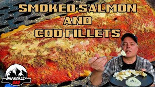 Smoked Salmon And Cod On A Pellet Grill  Z Grills [upl. by Aehsal]