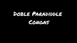 Dia 2  Doble Paradiddle  Congas congas [upl. by Franciscka]