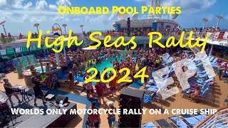 High Seas Rally 2024Royal Caribbean’s Radiance Of The Seas Mostly Highlights from the pool parties [upl. by Nnaeed]