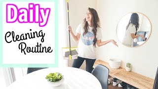 Daily Cleaning Routine 2017 SAHM [upl. by Ynohtnaed]