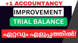 Trial Balance പഠിക്കാം 5 Mark ഉറപ്പിക്കാംPlus OneAccountancyImprovementTrial Balance Preparation [upl. by Beck]