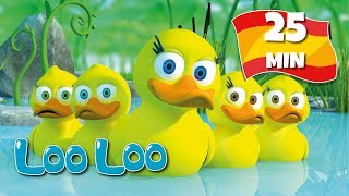 Cinco patitos Five Little Ducks  Rimas y canciones infantiles educativos  LooLoo [upl. by Ibob]