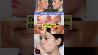 Korean Facial Yoga To Get Cheekbones High 😱 yoga wrinkles antiaging facialyoga shorts [upl. by Ernaline290]