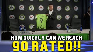 HOW QUICKLY CAN WE REACH 90 RATED IN FIFA 22 PLAYER CAREER MODE [upl. by Eng]