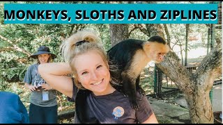 Mayan Eden Monkey Sloth and Zipline Excursion Roatan Honduras [upl. by Amled]