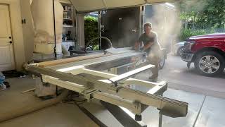 Robland E300 Sliding Table Saw Test Run [upl. by Isayg]