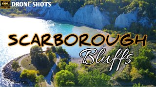 Beautiful BLUFFERS PARK  Scarborough Bluffs  4K Aerial View [upl. by Carmelle]