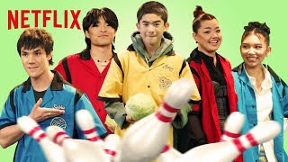 The cast of Avatar The Last Airbender Try Bowling with Cabbages  Netflix [upl. by Dnalra]