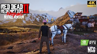 Red Dead Redemption 2 But Nepali VersionUltra Realistic Graphics4k on RTX [upl. by Ativla901]