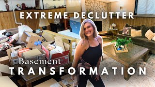 Extreme Basement Declutter  a much needed transformation  Part 1 [upl. by Alecia]